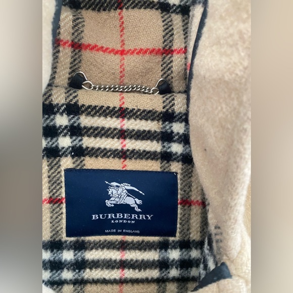 Burberry Blackwell Wool Duffle Coat Camel Beige Women's Size US 8 Reg Nova Check - Picture 6 of 13